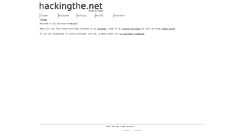 Desktop Screenshot of hackingthe.net