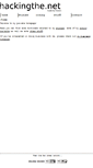 Mobile Screenshot of hackingthe.net