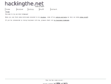 Tablet Screenshot of hackingthe.net